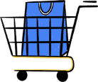 Ecommerce cart with a carry bag 