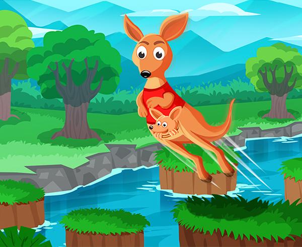 Hop Kangaroo Hop game
