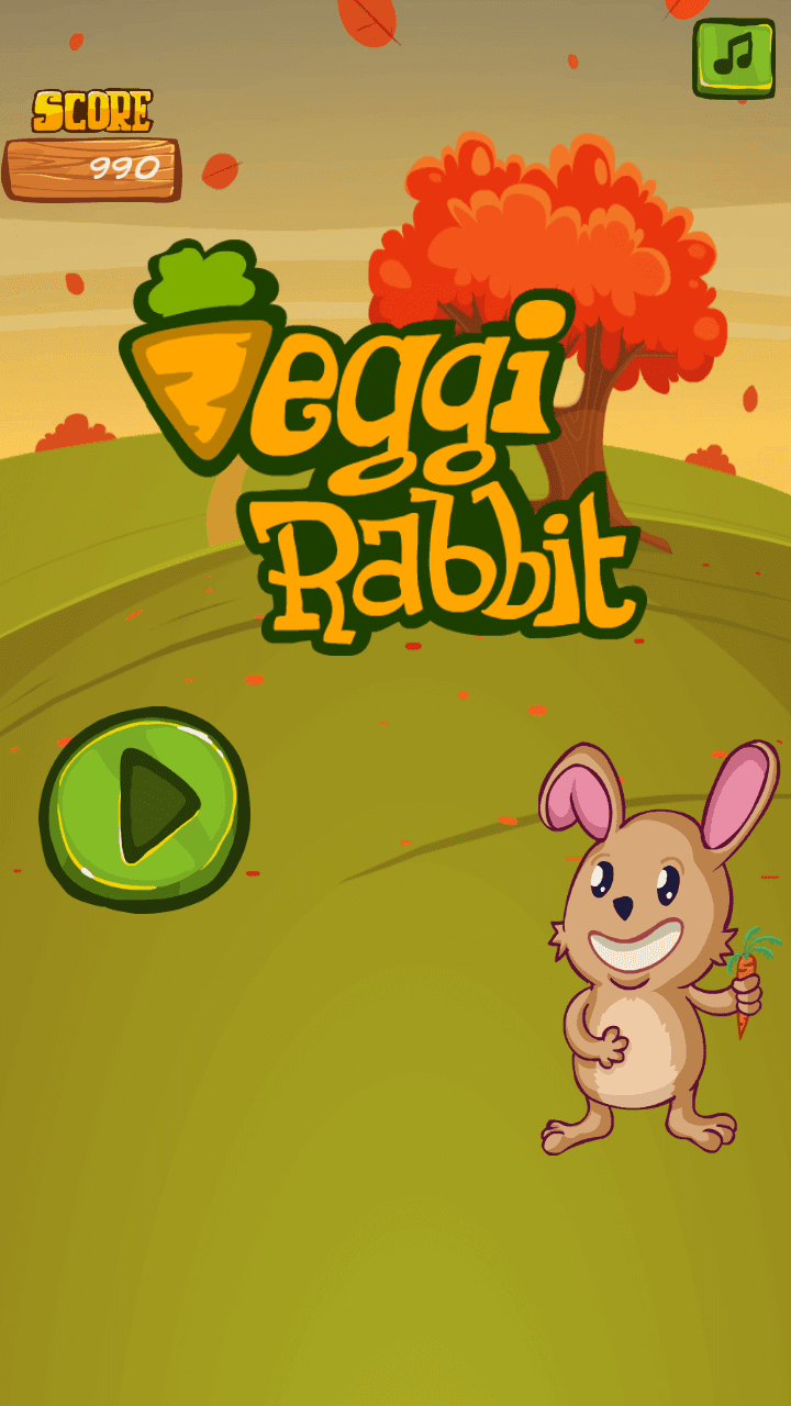 Veggi Rabbit game screenshot