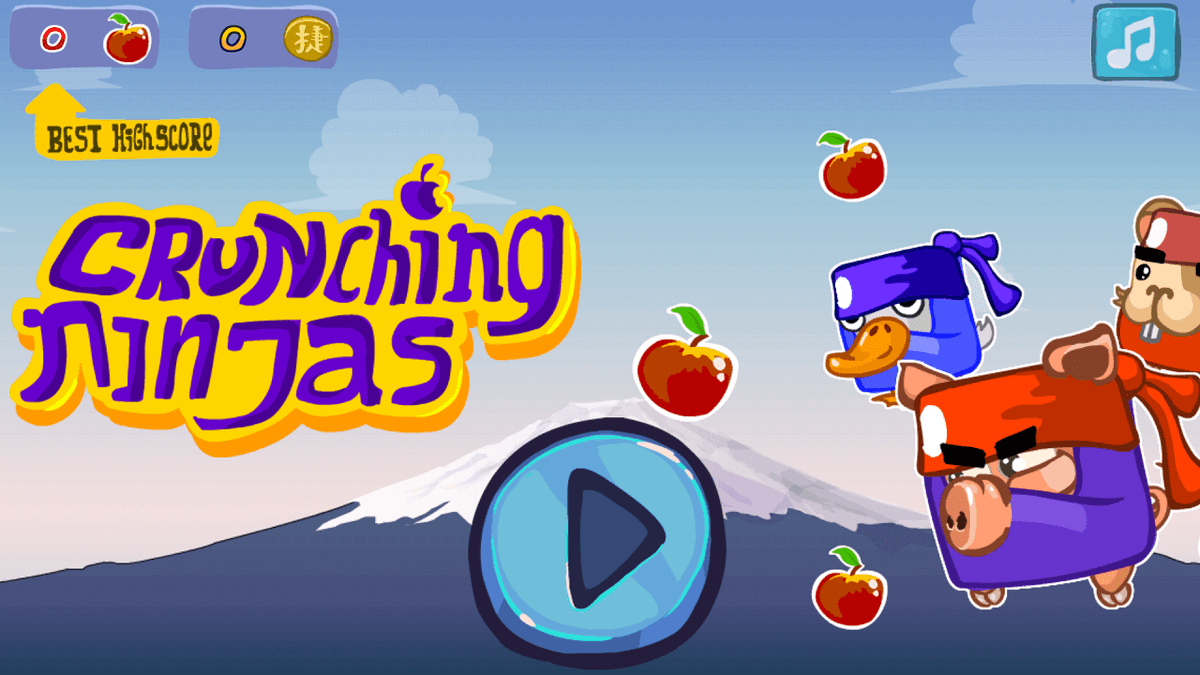 Crunching Ninjas game screenshot