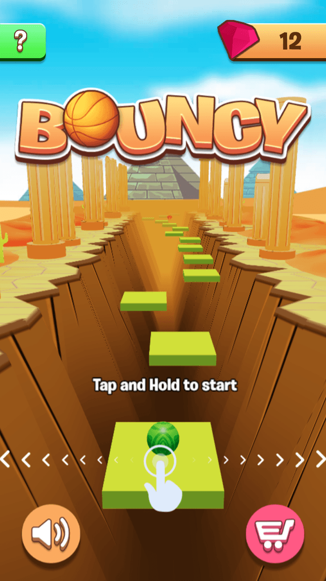 Bouncy game screenshot