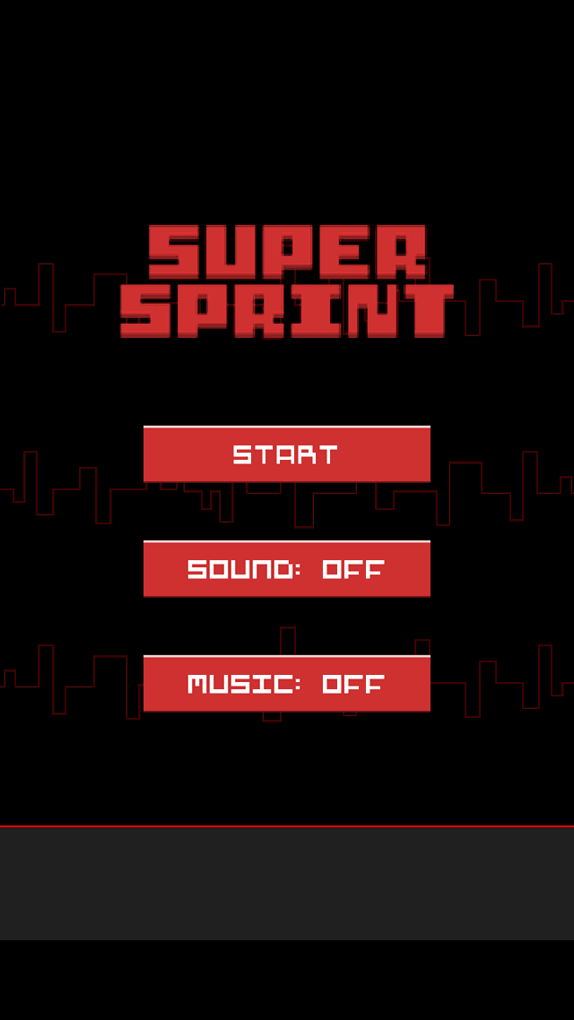 Super Sprint game screenshot
