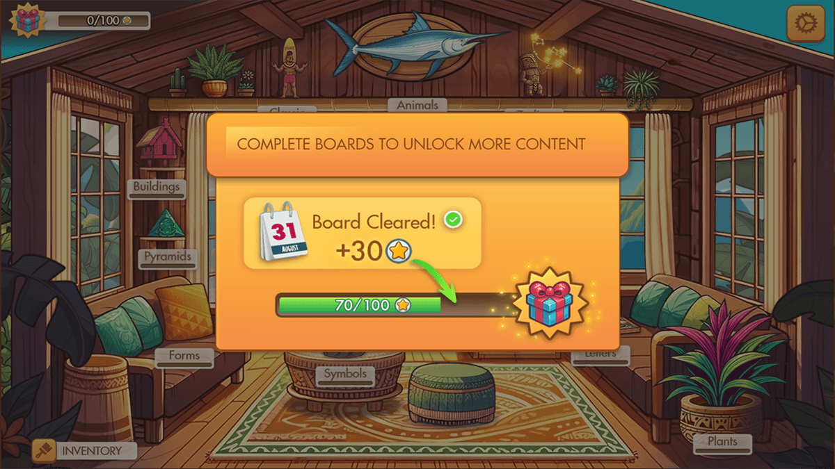 Mahjong At Home: Aloha Edition game screenshot