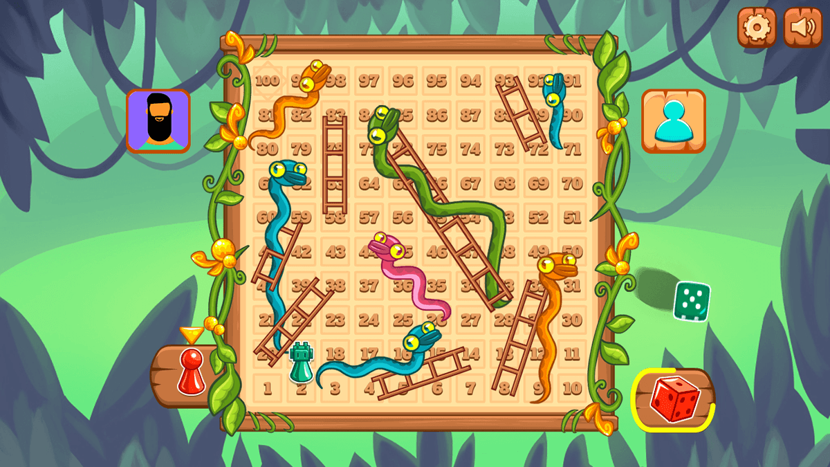 Snakes & Ladders game screenshot