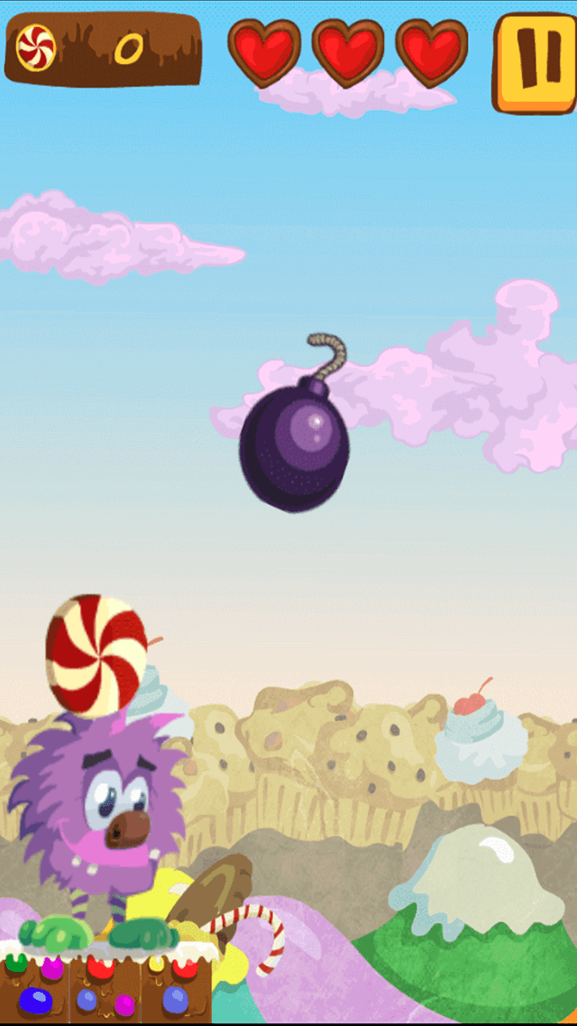Monster Wants Candy game screenshot