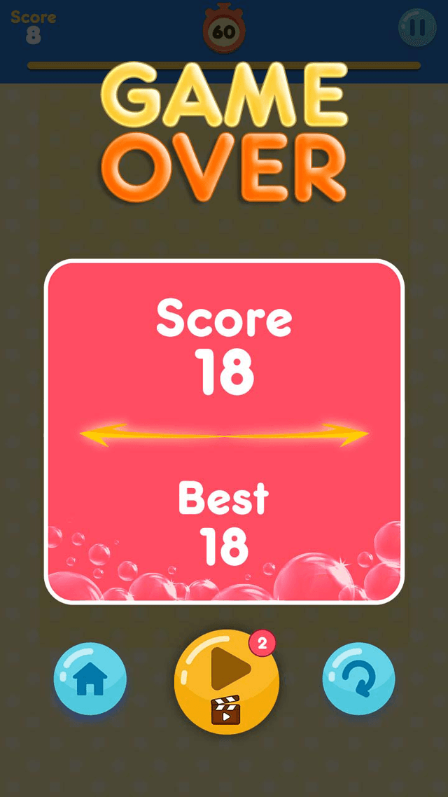 Bubble Smash game screenshot
