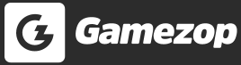 Black and white logo of Gamezop