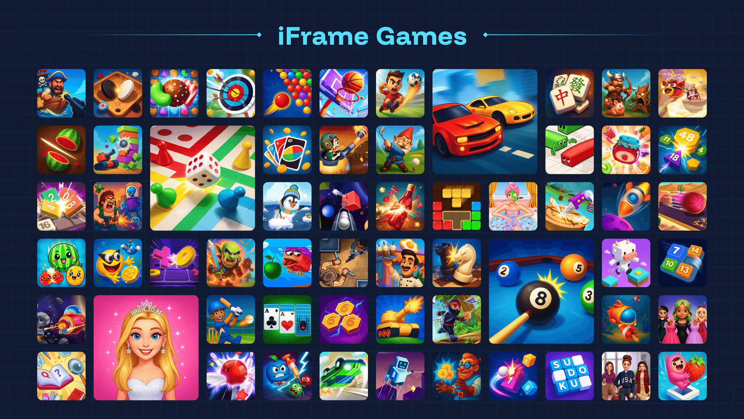 Embeddable iFrame Games