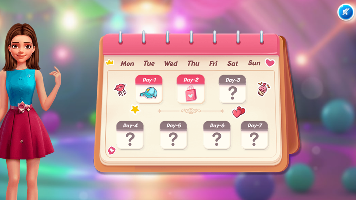 Kendel 7 Days 7 Styles game screenshot