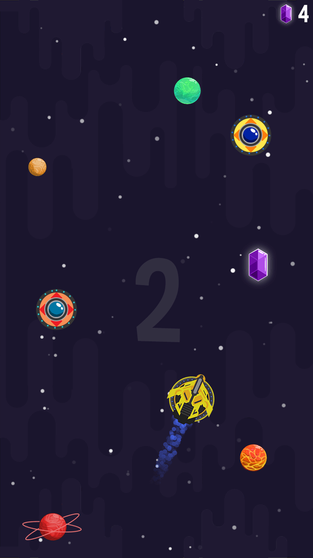 Saucer Dodge game screenshot