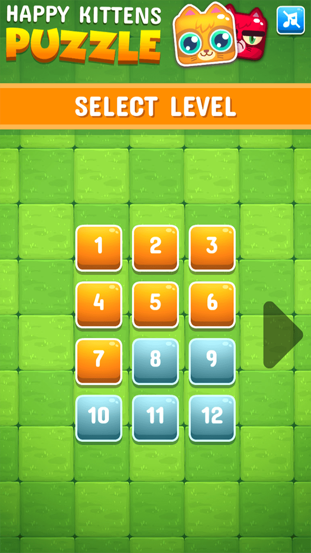 Happy Kittens Puzzle game screenshot