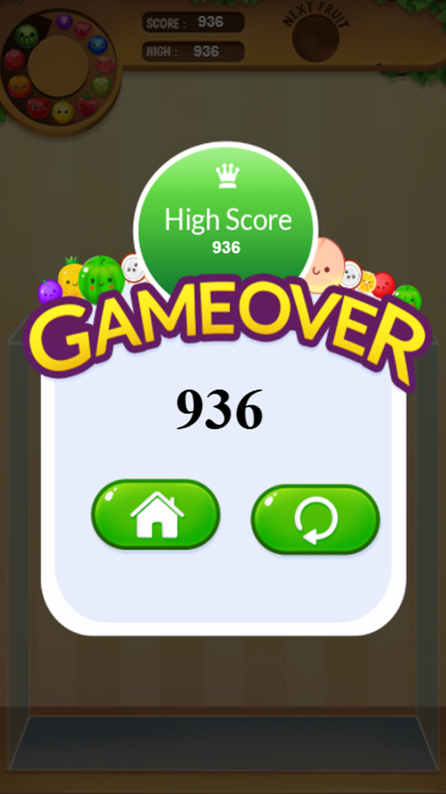 Fruit Merge Reloaded game screenshot