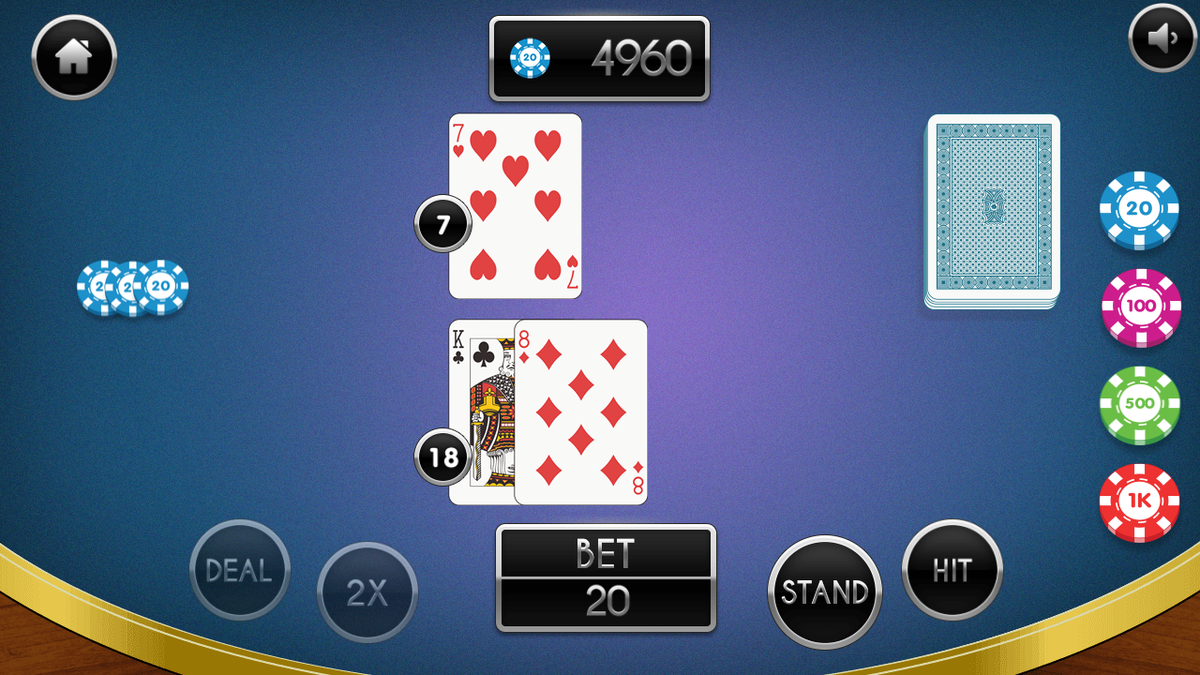 Blackjack 21 Pro game screenshot