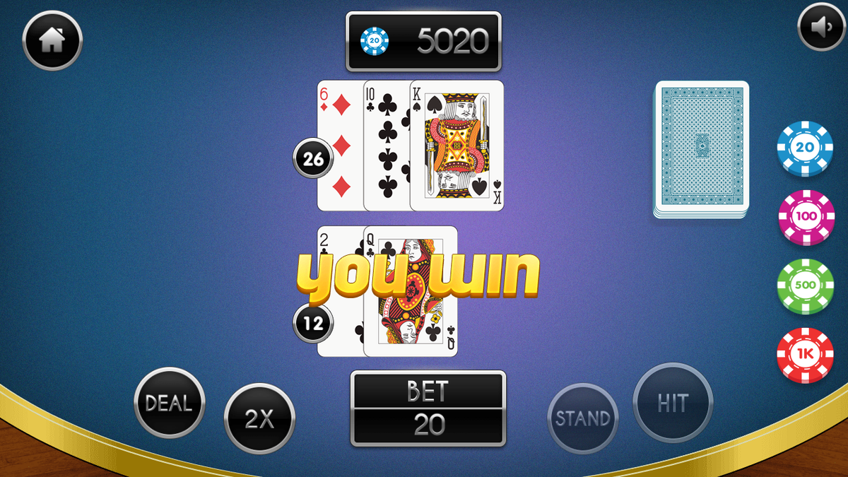 Blackjack 21 Pro game screenshot