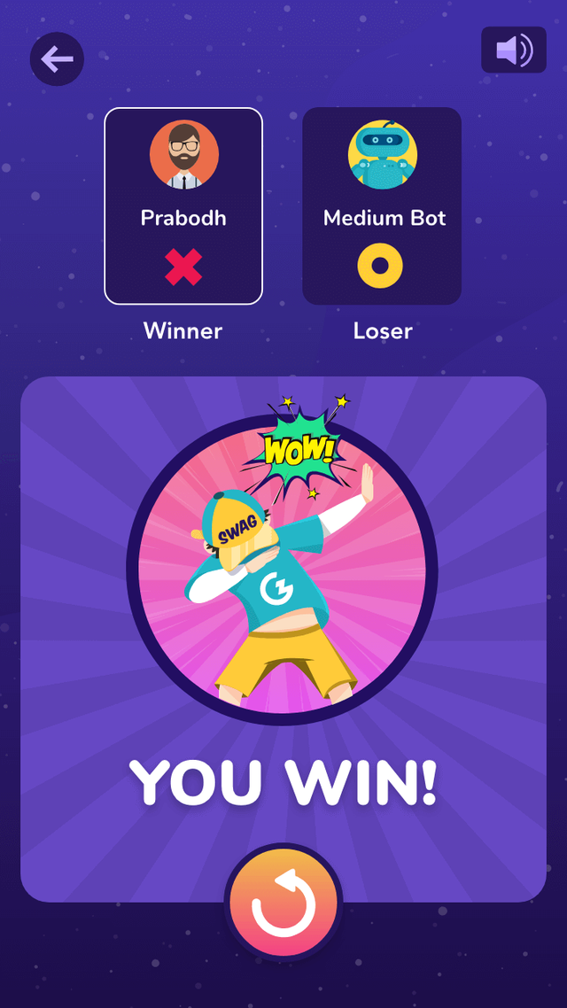 Tic Tac Toe game screenshot