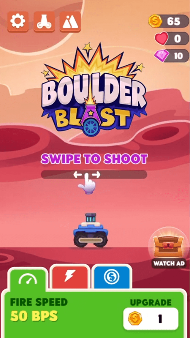 Boulder Blast game screenshot