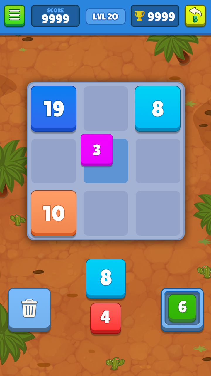Slide And Divide game screenshot