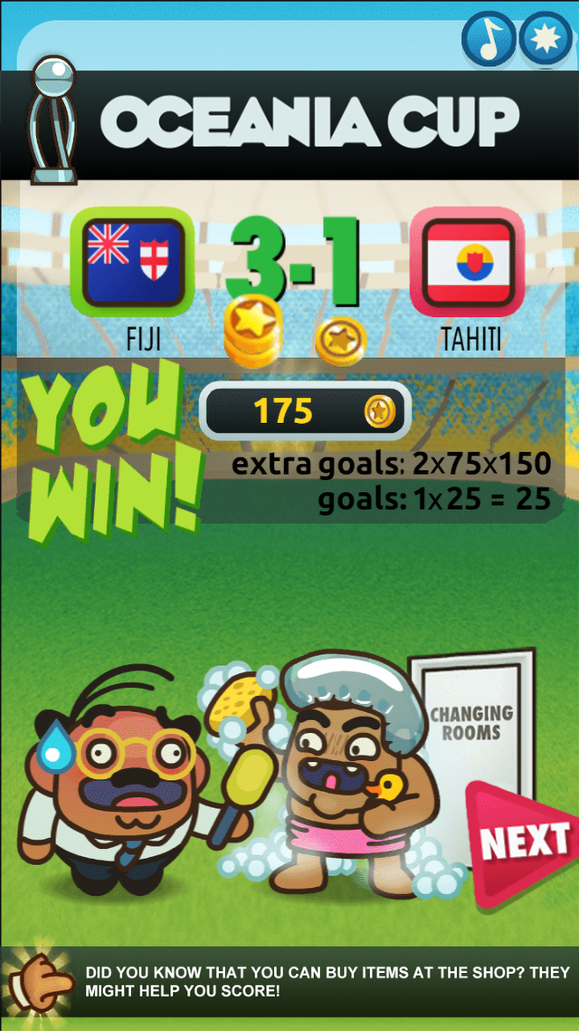 Foot Chinko game screenshot