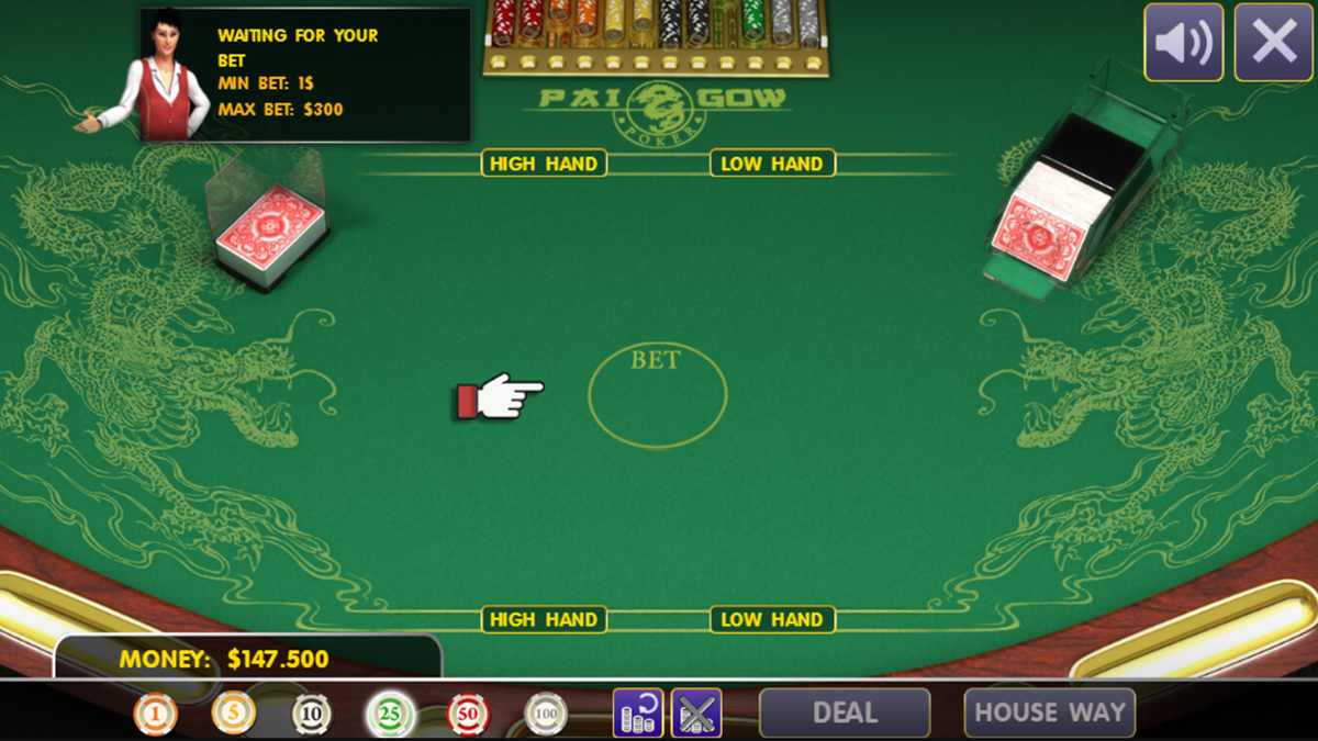 Pai Gow Poker game screenshot