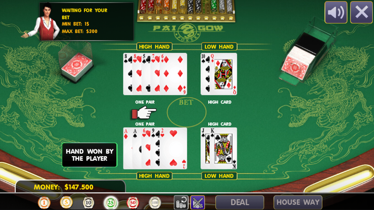 Pai Gow Poker game screenshot