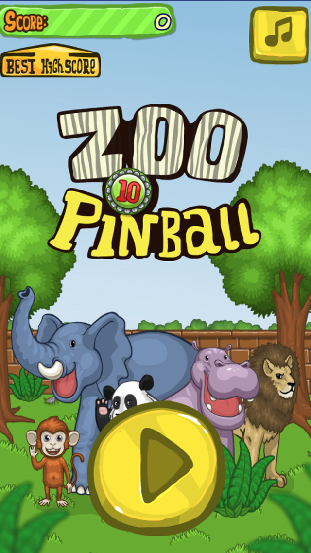 Zoo Pinball game screenshot