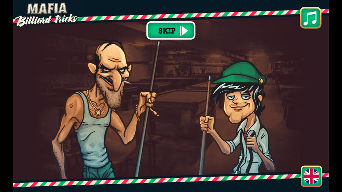 Mafia Billiard Tricks game screenshot
