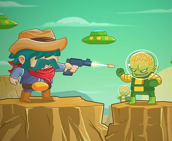 Cowboy vs. Martians game