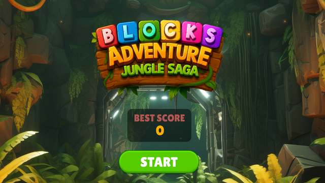Blocks Adventure Jungle Saga game screenshot