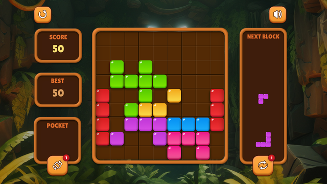 Blocks Adventure Jungle Saga game screenshot