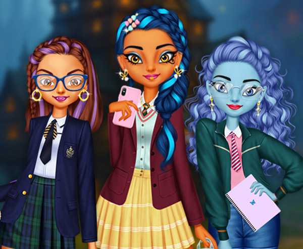 Monster Girls Back To School game