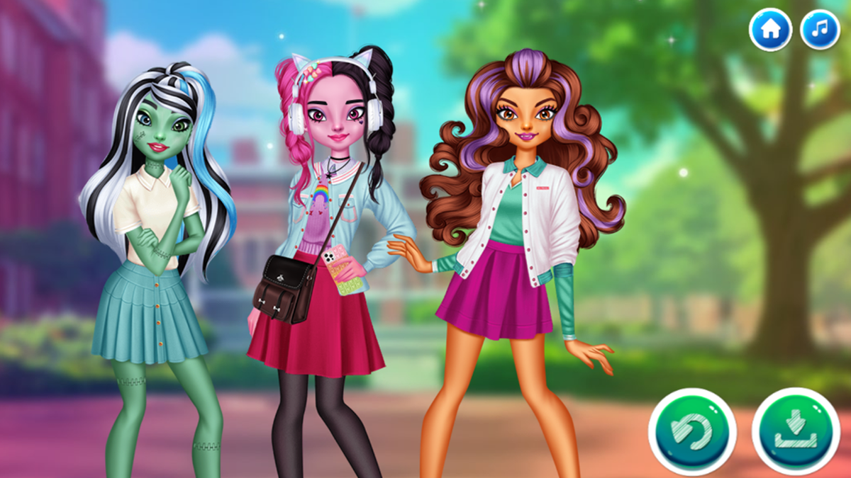Monster Girls Back To School game screenshot
