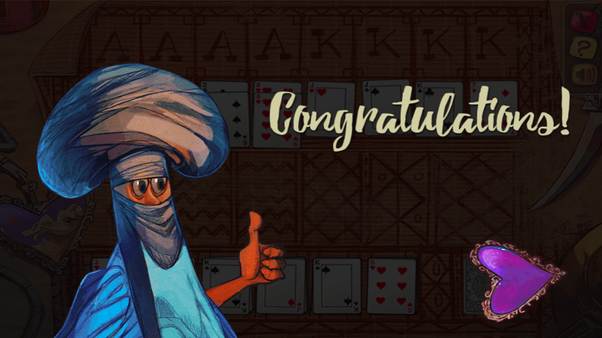 Algerian Solitaire game screenshot