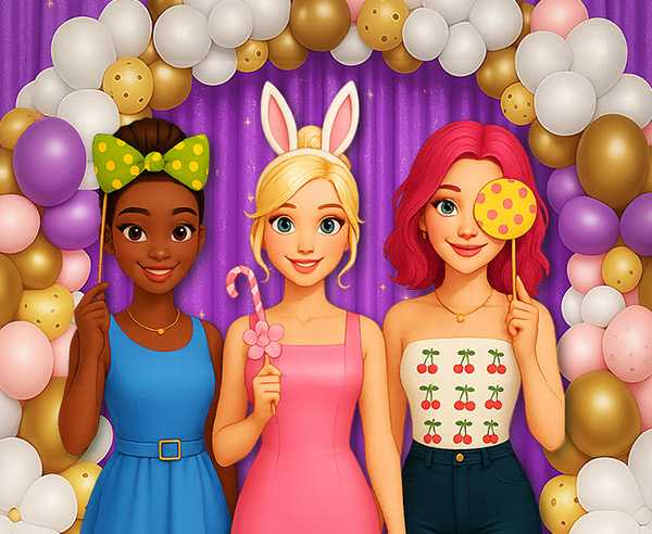 BFF Easter Photobooth Party game