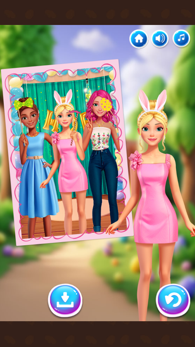 BFF Easter Photobooth Party game screenshot