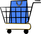 Ecommerce cart with a carry bag 